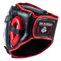BUSHIDO Kask Karate / Krav Maga z Maską Kratką Plastikową ARH-2180