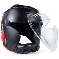 BUSHIDO Kask Karate / Krav Maga z Maską Kratką Plastikową ARH-2180