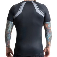BUSHIDO Rashguard MMA Szary Krótki Rękaw