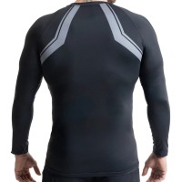 BUSHIDO Rashguard MMA Szary Długi Rękaw