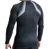 BUSHIDO Rashguard MMA Szary Długi Rękaw