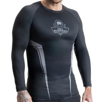 BUSHIDO Rashguard MMA Szary Długi Rękaw