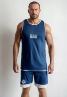 BUSHIDO Komplet Strój Bokserski Dwustronny Czerwono-Niebieski