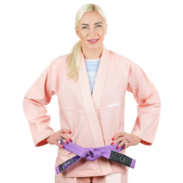 GROUND GAME Kimono / Gi do BJJ Damskie CHAMPION 3.0 Brzoskwiniowe (400g)