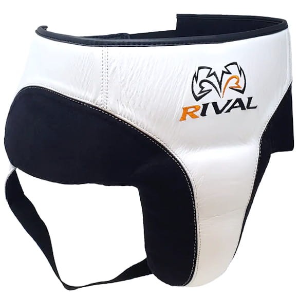RIVAL Suspensor Ochraniacz Krocza Bokserski Pełny RNFL10 PRO Biało-Czarny