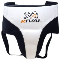RIVAL Suspensor Ochraniacz Krocza Bokserski Pełny RNFL10 PRO Biało-Czarny