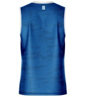 MASTERS Koszulka bez Rękawów do Kick Lightu FIGHT Niebieska WAKO