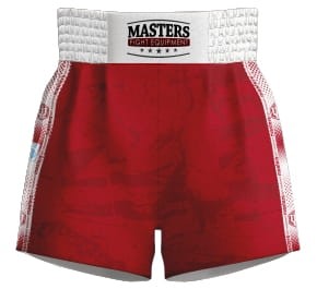 MASTERS Spodenki do Kick Lightu FIGHT Czerwone WAKO