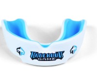 GROUND GAME Ochraniacz na Zęby Żelowy LOGO Biało-Niebieski