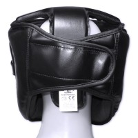 TOP FIGHTER Kask Karate / Krav Maga z Maską Kratką Plastikową Czarny
