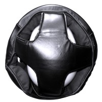 TOP FIGHTER Kask Karate / Krav Maga z Maską Kratką Plastikową Czarny