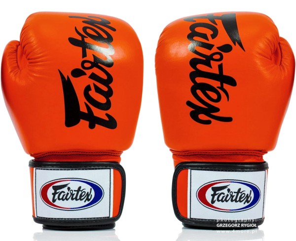 FAIRTEX Rękawice Bokserskie BGV19 Tight-Fit Pomarańczowe