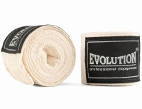 Owijki EVOLUTION Bandaże Bokserskie 3,5m Retro Natural (bawełniane)