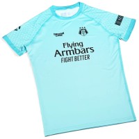 GROUND GAME Rashguard MMA Dziecięcy FC Armbar Miętowy Krótki Rękaw