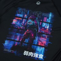 GROUND GAME Rashguard MMA Dziecięcy Cyber Samurai Krótki Rękaw