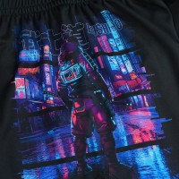 GROUND GAME Spodenki MMA Dziecięce Cyber Samurai
