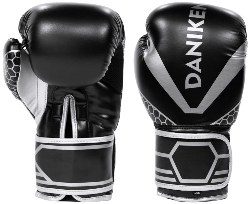 DANIKEN Rękawice Bokserskie ARMOR Czarno-Srebrne