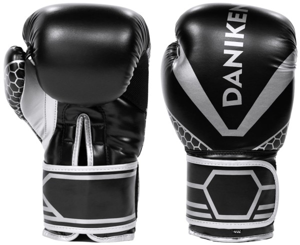 DANIKEN Rękawice Bokserskie ARMOR Czarno-Srebrne