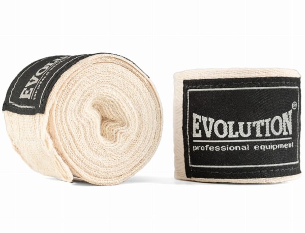 Owijki EVOLUTION Bandaże Bokserskie 4,5m Retro Natural (elastyczne)