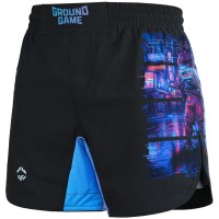 GROUND GAME Lekkie Spodenki MMA Cyber Samurai