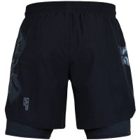 GROUND GAME Spodenki MMA Podwójne 2w1 Samurai Shadow