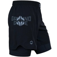 GROUND GAME Spodenki MMA Podwójne 2w1 Samurai Shadow