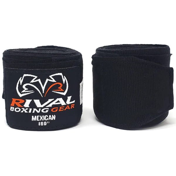 Owijki RIVAL Bandaże Bokserskie MEXICAN Czarne 3m (elastyczne)