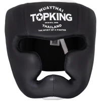 TOP KING Kask Bokserski Sparingowy Extra Coverage Czarno-Biały