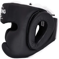 TOP KING Kask Bokserski Sparingowy Extra Coverage Czarno-Biały