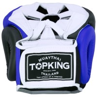 TOP KING Kask Bokserski Extra Coverage Niebiesko-Czarno-Biały