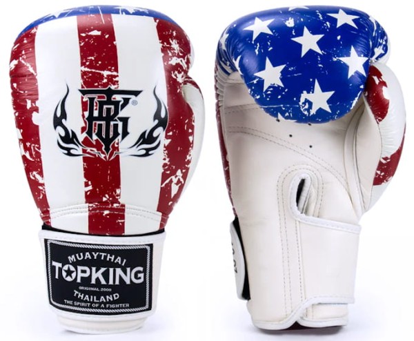 TOP KING Rękawice Bokserskie USA FLAG