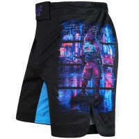 GROUND GAME Spodenki MMA Cyber Samurai