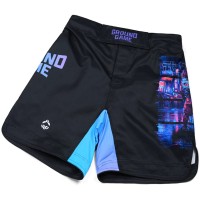 GROUND GAME Spodenki MMA Cyber Samurai