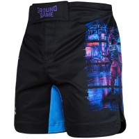 GROUND GAME Spodenki MMA Cyber Samurai