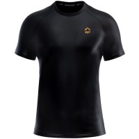 GROUND GAME Rashguard MMA Essential Gold Krótki Rękaw