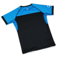 GROUND GAME Rashguard MMA IBJJF 2.0 Niebieski Krótki Rękaw