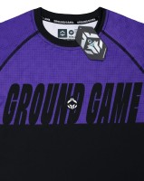 GROUND GAME Rashguard MMA IBJJF 2.0 Purpurowy Krótki Rękaw