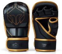 GROUND GAME Rękawice MMA / Krav Maga Sparingowe LOGO 3.0 GOLD