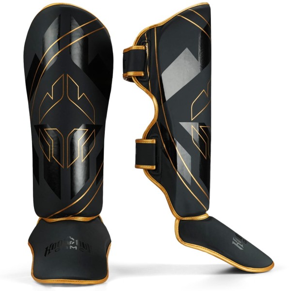 GROUND GAME Ochraniacze Piszczeli i Stopy Lekkie LOGO 3.0 GOLD