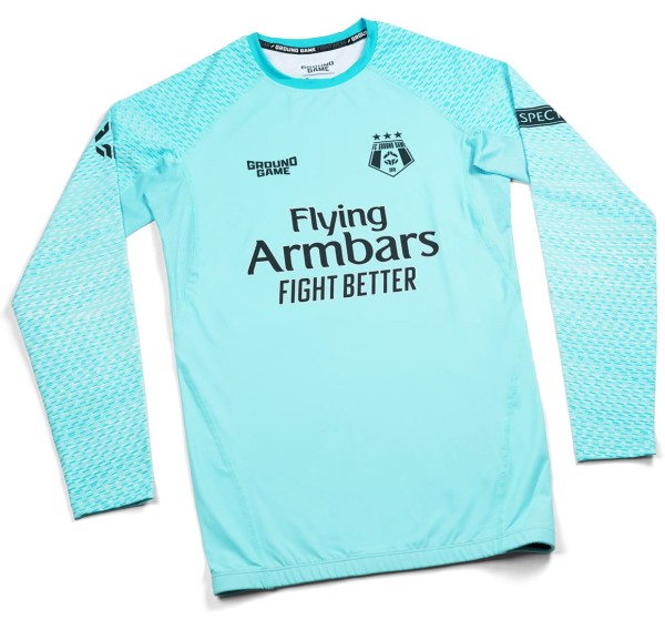GROUND GAME Rashguard MMA FC Armbar Miętowy Długi Rękaw