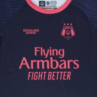 GROUND GAME Rashguard MMA FC Armbar Granatowo-Różowy Długi Rękaw