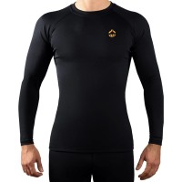 GROUND GAME Rashguard MMA Essential Gold Długi Rękaw