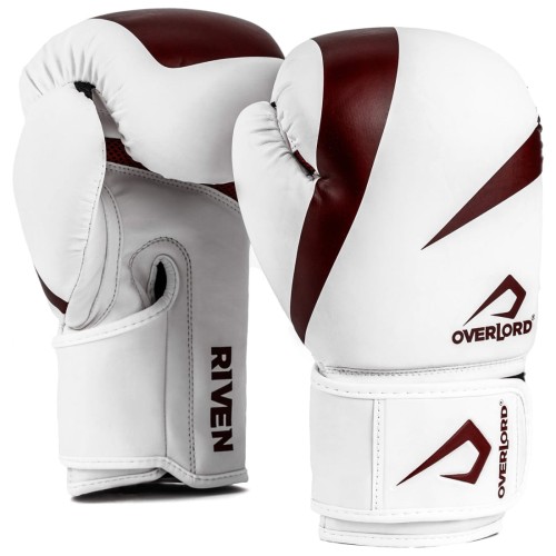 OVERLORD Rękawice Bokserskie RIVEN Biało-Czerwone
