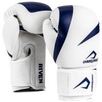 OVERLORD Rękawice Bokserskie RIVEN Biało-Niebieskie