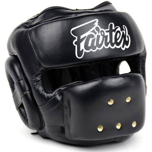 FAIRTEX Kask Bokserski Sparingowy z Osłoną Nosa HG14 Czarny