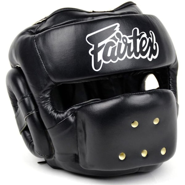 FAIRTEX Kask Bokserski z Osłoną Nosa HG14 Czarny