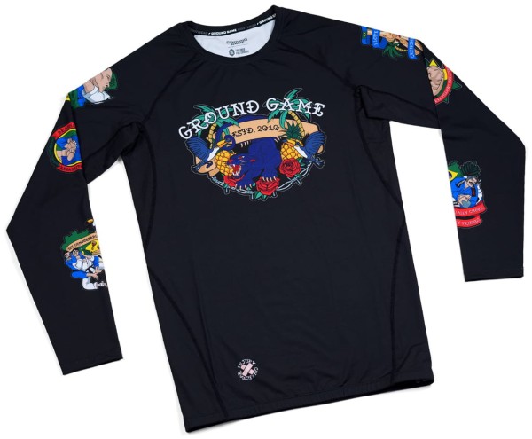 GROUND GAME Rashguard MMA Injury Collector Długi Rękaw