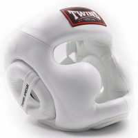 TWINS SPECIAL Kask Bokserski Sparingowy HGL-3 Biały
