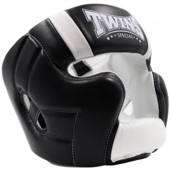 TWINS SPECIAL Kask Bokserski Sparingowy HGL-11 Czarno-Biały
