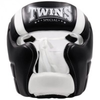 TWINS SPECIAL Kask Bokserski Sparingowy HGL-11 Czarno-Biały